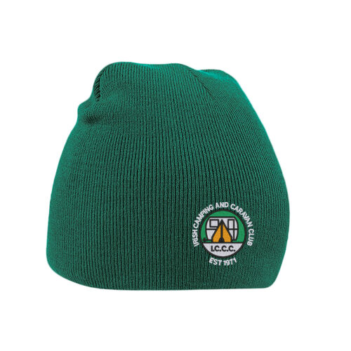 Irish Camping & Caravan Club Beechfield Original Beanie Hat Bottle Green Thumbnail