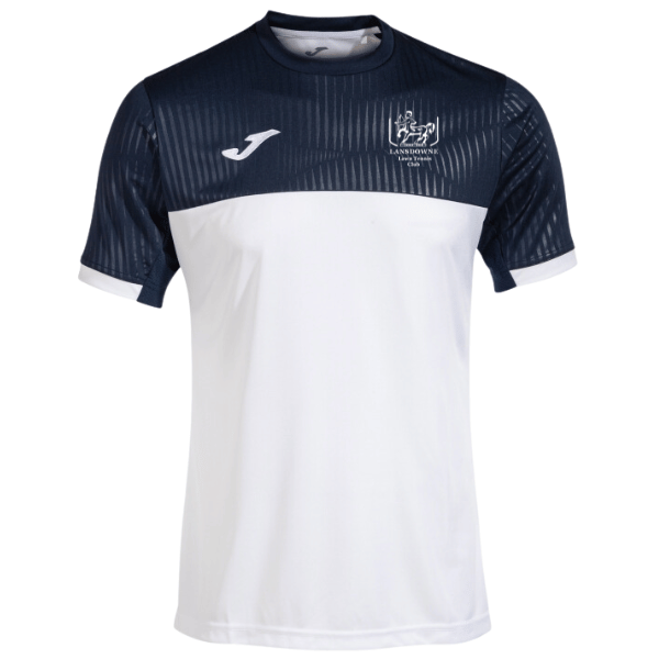 Lansdowne Tennis Club MONTREAL S/S T-Shirt. White/Navy