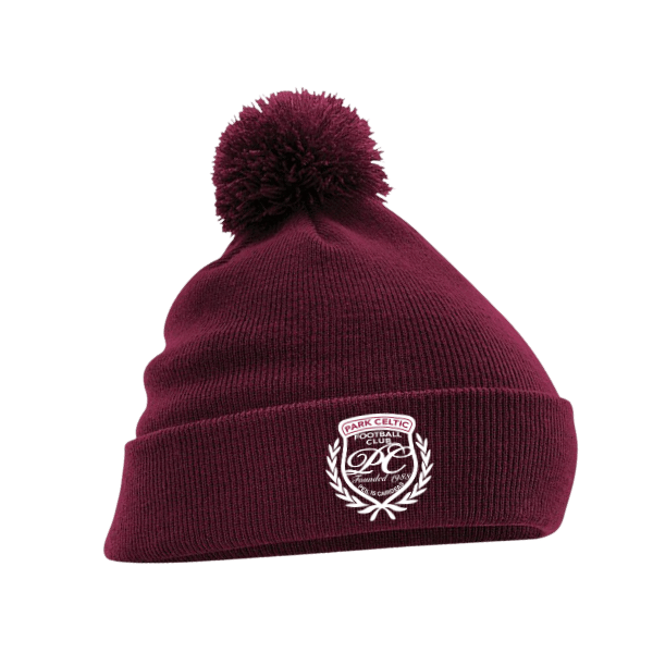 Park Celtic FC Beechfield Original Burgundy Pom Pom Beanie